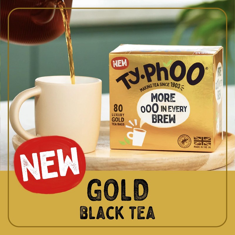 Typhoo Gold • Luxury Black Tea • 80 Tea Bags