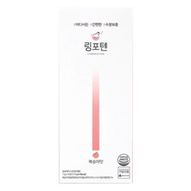 Ring Poten 11g x 10 pieces, peach flavor, 2 pieces / 링포텐 11g x 10개입 복숭아맛 2개