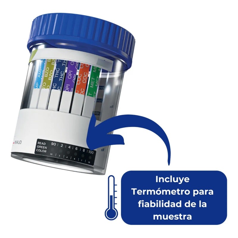 3 Pruebas Antidoping 5+1 Elementos Vaso Integrado Guantes