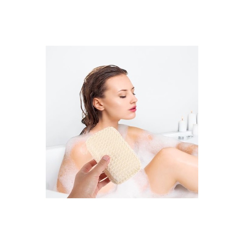 Esponja Diaria de Sisal Mujer Beige para Baño Exfoliante de