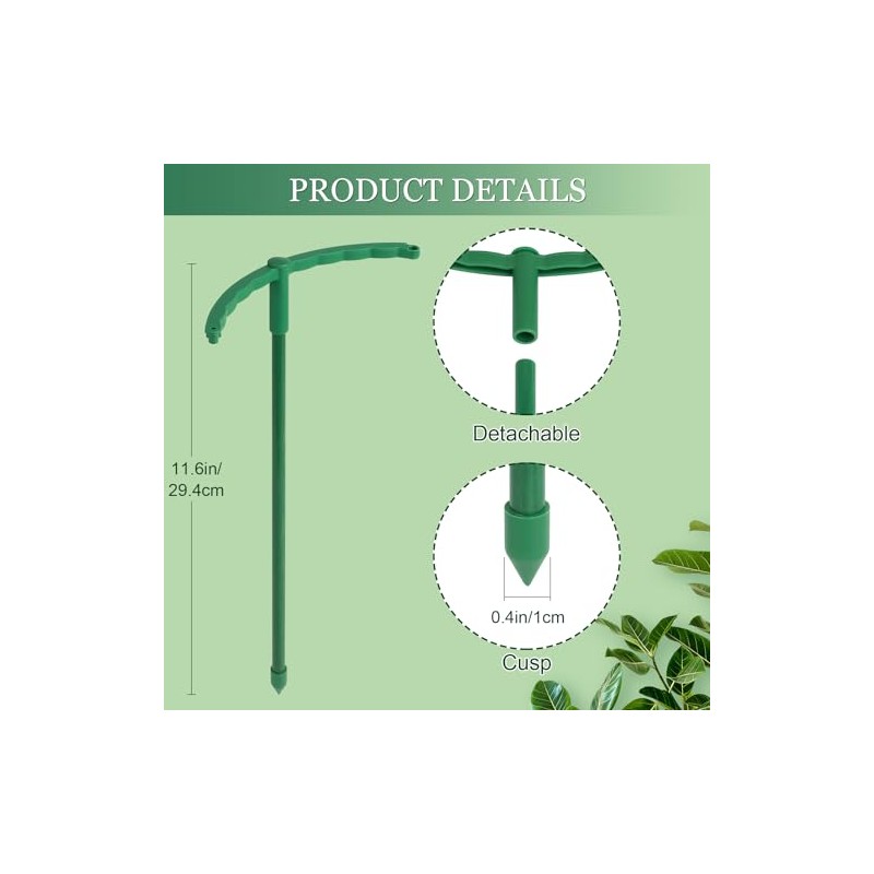 24Pcs Stackable Plant Support Stakes for Indoor and Garden Use