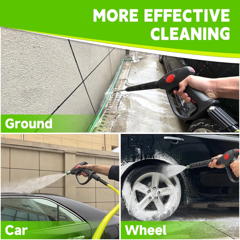 M MINGLE Pressure Washer Hose and Gun Kit, 25 FT