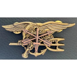 USN US NAVY Seals Seal Antique Trident SF Special Forces CUSTOM PIN