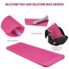 1Pack Silicone Heat Resistant Mat Pouch for Hair Straightener, Curling