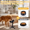 Elevated Slow Feeder Dog Bowl Adjustable Stand,Tilted ABS Base,Fits 5.5-9.5"