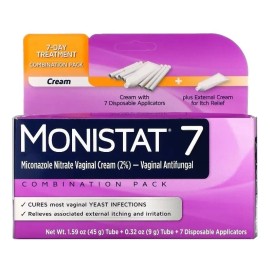 Monistat 7 Crema Vaginal Antifugal / Hongos 45 Gramos