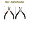 luvilly1 Pcs Durable Jewelry Pliers, End Cutting Pliers Nail Puller