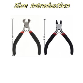 luvilly1 Pcs Durable Jewelry Pliers, End Cutting Pliers Nail Puller Tool for Carpenter, End Nippers for Zipper Install Stops/Wire Cutting