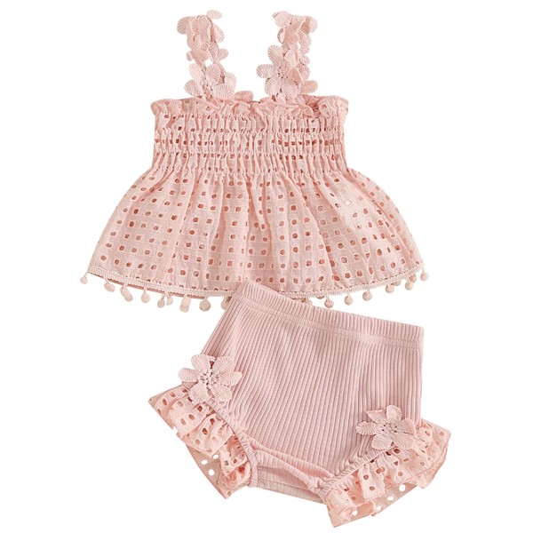 Mubineo Baby Girl Summer Clothes Lace Tops Shorts Princess Outfits