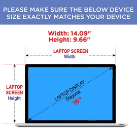 Artemis Shields Matte Anti-Glare Premium Screen Protector for HP Spectre x360 2in1 Laptop 16 inch f0035nr 2 Pack