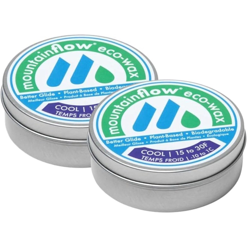 mountainFLOW Plant-Based, Biodegradable, Petroleum Free Ski/Snowboard Hot Rub-On Quick Wax,