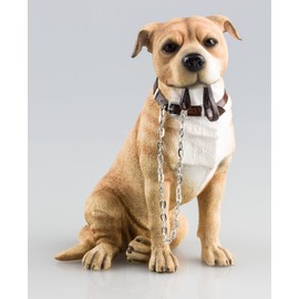 The Leonardo Collection Walkies Range Staffordshire Bull Terrier Resin Ornament Nude 19 x 13 x 8cm