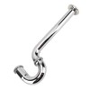 Brass Sink Drain Tubing Set Silver Slick Finish No Ageing