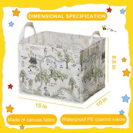 Winnie Nursery Baby Stuff, Winnie Storage Basket, Winnie Nursery Storage Baske Storage Basket With A Waterproof PE Coating, Storage Baskets Suitable For Bathroom and Bedroom
