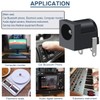 DAOKAI 20pcs DC-005 DC Power Jack Socket 5.5x2.1mm 3 Pin