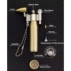 Bullet Lighter Series Reusable Metal Mini Trench Lighters with Keychain