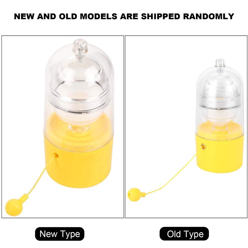 Egg Shaker Scrambler, Hand Whisk Powered Golden Egg Maker Yolk