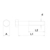 DAIDOHANT 10185729 Hex Bolt Full Screw [Stainless Steel/SUS304] (Nominal Diameter