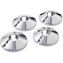 Chrome 15mm Radiator Pipe Sleeve Collar Cover Heating Radsnaps Pack of 4 Collars