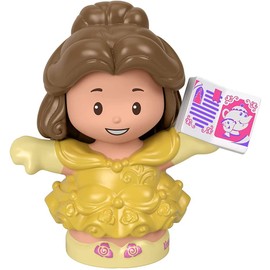 Fisher-Price Little People Princess Parade Belle & Chip's Float - GKR21 ~ Replacement Figure Belle in Yellow Dress with a Book