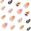 Halloween Nails Press ons Short Almond Fake Nails