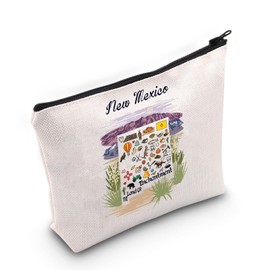 New Mexico Love Gift New Mexico State Cosmetic Bag State of Ne-w Mexico Gift (New Mex-ICO CA Bag)