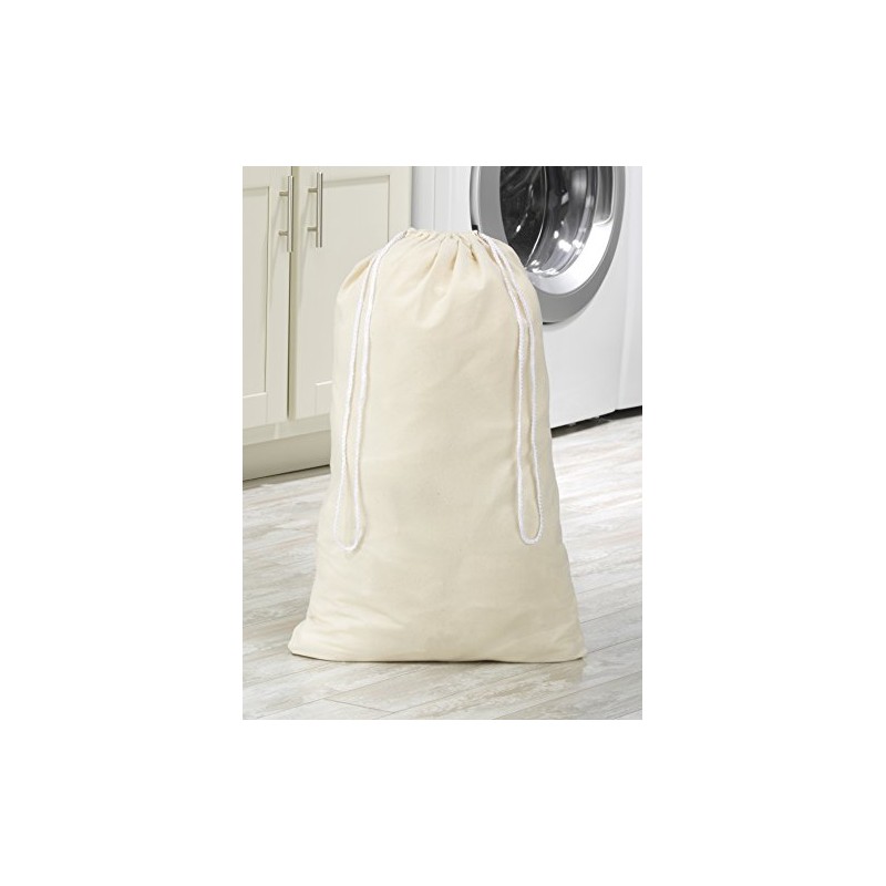Whitmor Natural Cotton Laundry Bag