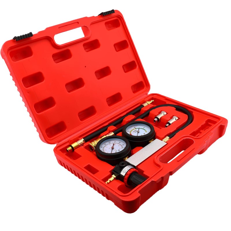 New Cylinder Dual Gauge Leakdown Tester, Engine Cylinder Leak Down