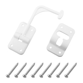 TNITRIB RV T-Style 90 Degree Door Holder Catch Compatible with RV Designer E250, for Latch Holder Camper Trailer Cargo Hatch White -with Screws