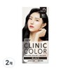 Man with Flowers Clinic Color Hair Dye, 2, Black / 꽃을든남자 크리닉 칼라 염색약, 2개, 흑색