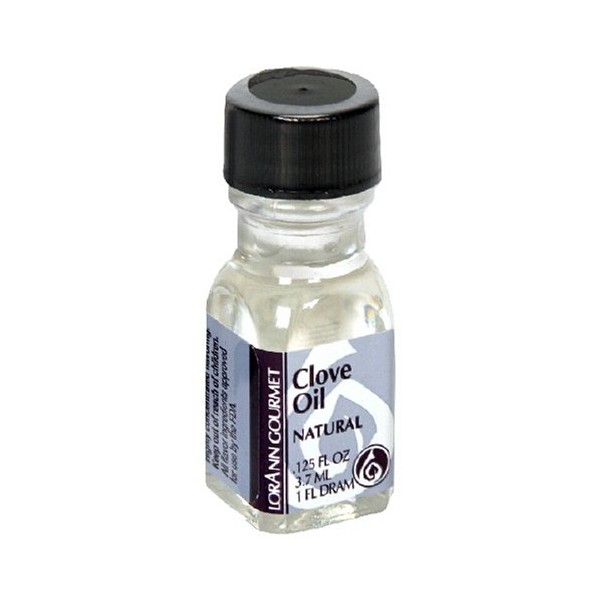 LorAnn Clove Leaf Oil SS Natural Flavor, 1 dram bottle (.0125 fl oz - 3.7ml) - 24 pack