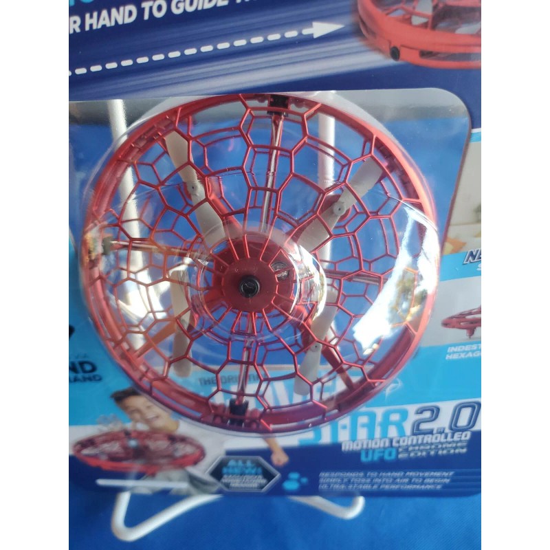 Hover Star 2.0 Motion Controlled UFO Chrome Edition - RED