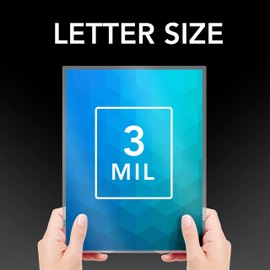 GBC Laminating Sheets, Thermal Laminating Pouches Letter Size, 3mil, HeatSeal Crystal Clear, 200 Pack (3202062)