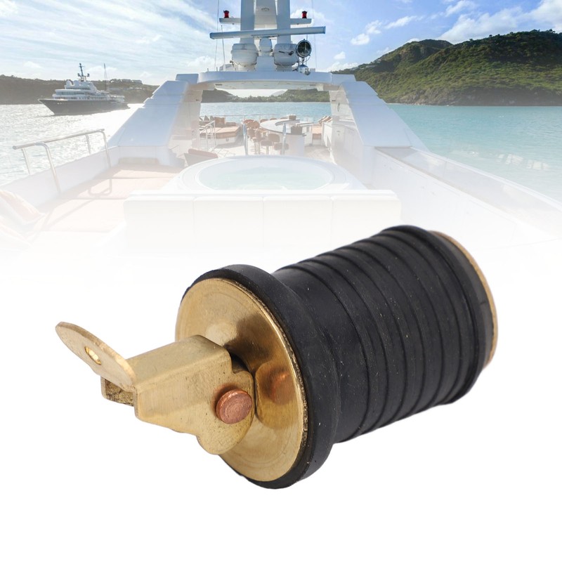Boat Live Well Plug Brass Livewell Bait Well Drain Plug