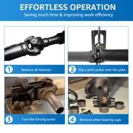 BESTOOL U Joint Puller for Intermediate Trucks, Heavy Duty U Joint Removal Tool, Extracts Universal Joints on Trucks, Busses & Farm Equipment, Class 4-6