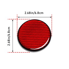 Car Cup Holder Coaster, 2 PCS Carbon Fiber Non-Slip Embedded Coasters, Universal 2.75 Inch Cup Holder Insert Coaster Pad, Non-Slip Bottle Pad Embedded in Cup Mat (Red)