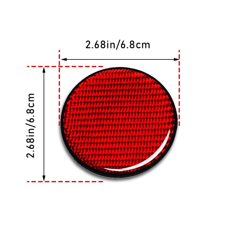 Car Cup Holder Coaster, 2 PCS Carbon Fiber Non-Slip Embedded