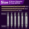 Screw Extractor Set Bit Set 9 Pieces, Made of HSS