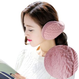 IBLUELOVER Unisex Foldable Earmuffs Winter Warm Fleece Ear Warmers Thermal Knitted Plush Ear Muffs Faux Fur Adjustable Ear Cover for Men Women Kids Cycling Skiing Snowboarding Outdoor