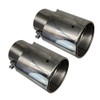 Pyladea Replacement For 2PCS Stright Chrome Muffler Tip 2.5" Exhaust