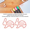 100 Pcs Rabbit Shaped Paper Clip Creative Cute Cartoon Animal