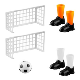 Lotsdonxia Finger Football Game Set with 2 Goals - Mini Tabletop Soccer Game, Fun Family Games for Adults, Desktop Football Match for Fans Club and Parties