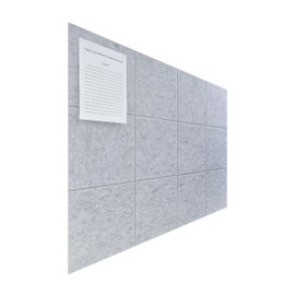 Large Felt Bulletin Board(48" x 36"),Cork Board Alternative,12 Pack Felt Wall Tiles with Safe Removable Adhesive Tabs,Notice Pin Board/Message Board/Vision Board for Office, School & Home