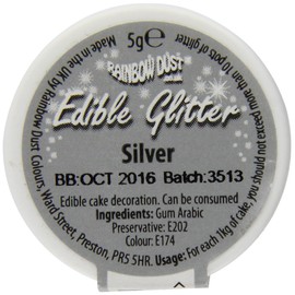 Rainbow Dust Edible Glitter Silver