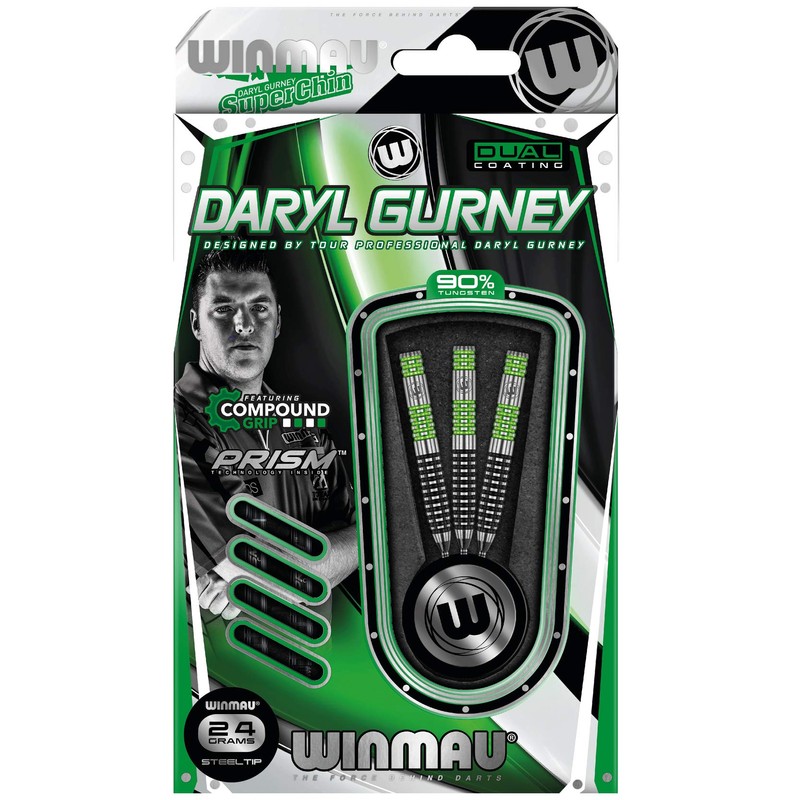 WINMAU Daryl Gurney Darts - Steel Tip Tungsten - Super