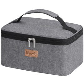 Lifewit Cool Bag Small Insulated for Men Women Foldable Lunch Bag Insulated Bag Portable Cool Box for Men Women for Picnics Work Grey 6L