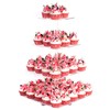 YestBuy 4 Tier Acrylic Cupcake Stand with Base, Premium Cupcake