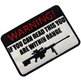 Phoenix Ikki Personality Funny Funny Creative Design Tactical Military Airsoft Fabric Embroidery Patch Patch Armband Coat of Arms Emblem Velcro Applique IF YOU CAN READ THIS YOU ARE WITHIN RANGE