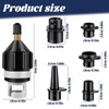 CUVZORA SUP Valve Adapter with 4 Pieces Gas Nozzle Inflatable,