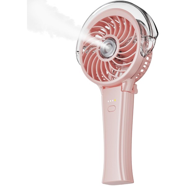 KIBEE Portable Misting Fan - 4000mAh Rechargeable, 50ml Water Tank,